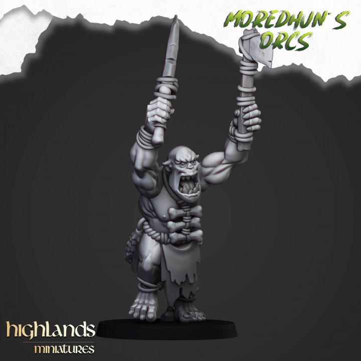 Cave Orcs with Command 10 models Highland Miniatures Various Scales (US tariffs are pre-paid by us)