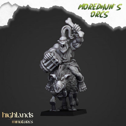 Mounted Cave Orcs with Command 10 models Highland Miniatures Various Scales (US tariffs are pre-paid by us)