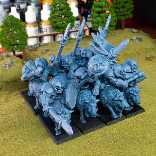 Mounted Orcs with Spears 10 models Highland Miniatures Various Scales (US tariffs are pre-paid by us)