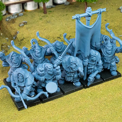 Cave Orcs with Command 10 models Highland Miniatures Various Scales (US tariffs are pre-paid by us)