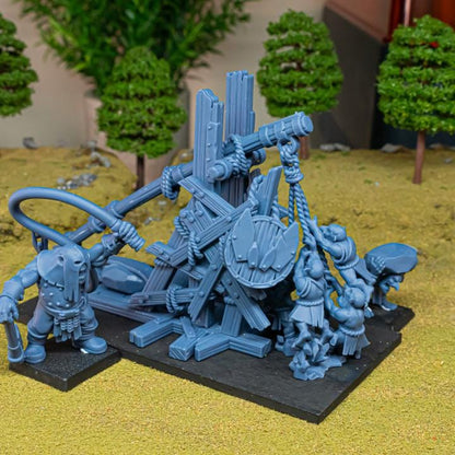 Orc Stonethrower with Crew Highland Miniatures Various Scales (US tariffs are pre-paid by us)