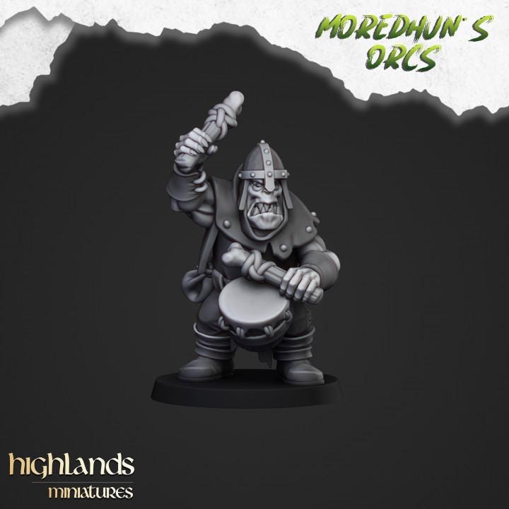 Orc Warriors with Hand Weapons and Command 10 models Highland Miniatures Various Scales (US tariffs are pre-paid by us)