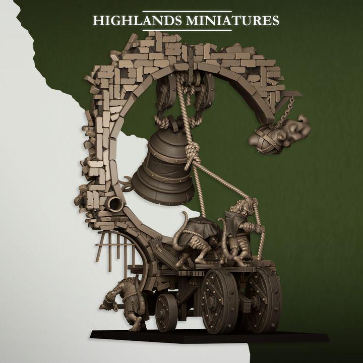 Moving Sewer with Bell and Censer Highland Miniatures Vermin Various Scales (US tariffs are pre-paid by us)