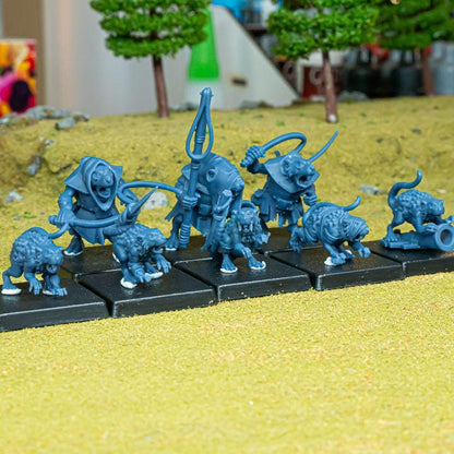 Rats and Rat Masters Sever Vermin 8 models Highland Miniatures Various Scales (US tariffs are pre-paid by us)