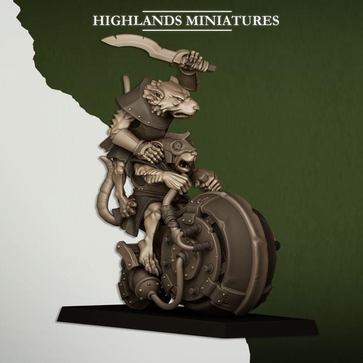 Sewer Vermin Heavy Weapons Teams Highland Miniatures Various Scales (US tariffs are pre-paid by us)