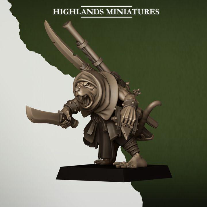 Sewer Vermin Smugglers 5 models Highland Miniatures Various Scales (US tariffs are pre-paid by us)