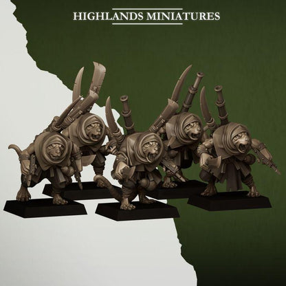 Sewer Vermin Smugglers 5 models Highland Miniatures Various Scales (US tariffs are pre-paid by us)