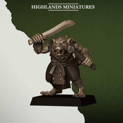Sewer Vermin Thugs 10 models Highland Miniatures Various Scales (US tariffs are pre-paid by us)