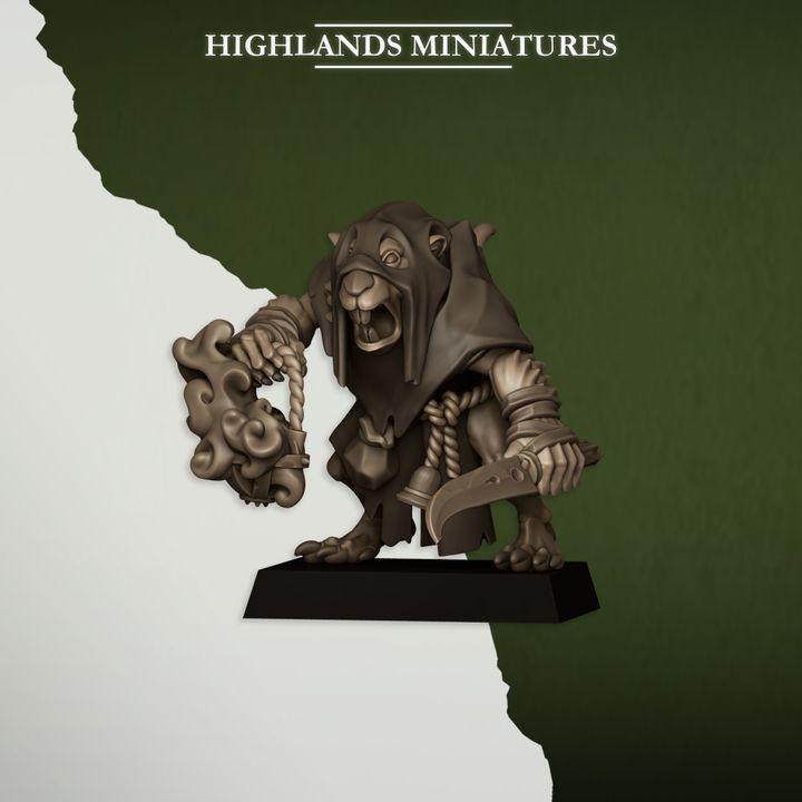 Sewer Vermin Acolytes 10 models Highland Miniatures Various Scales (US tariffs are pre-paid by us)