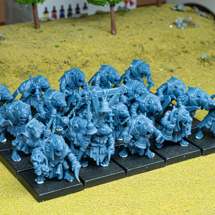 Sewer Vermin Acolytes 10 models Highland Miniatures Various Scales (US tariffs are pre-paid by us)