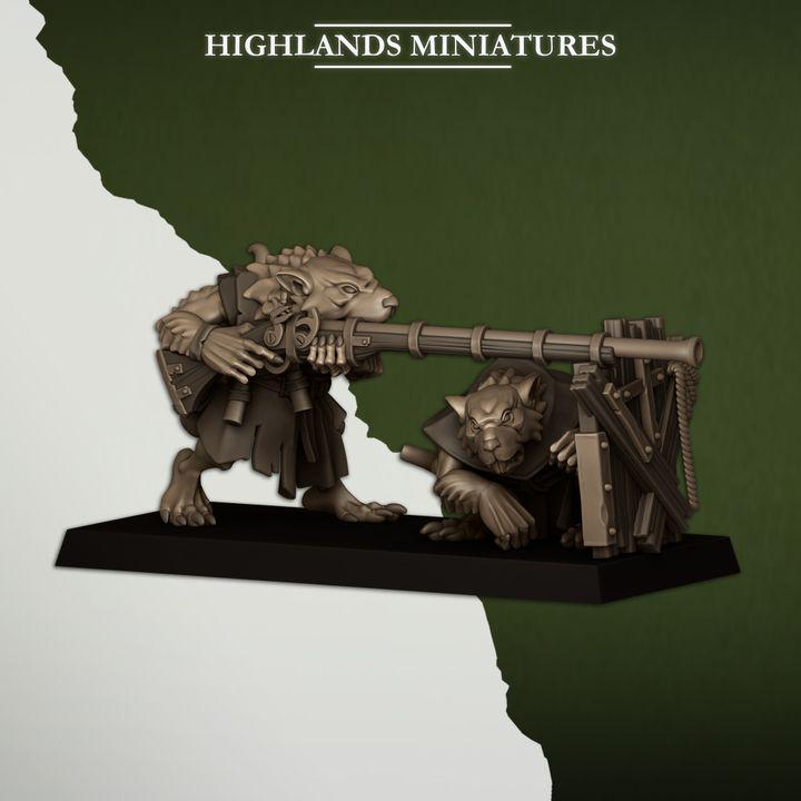Sewer Vermin Shooters 3 Teams Highland Miniatures Various Scales (US tariffs are pre-paid by us)