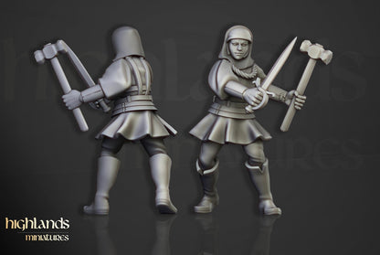 Young Sisters of Saint Helena 10 multipart models Highland Miniatures Various Scales (US tariffs are pre-paid by us)