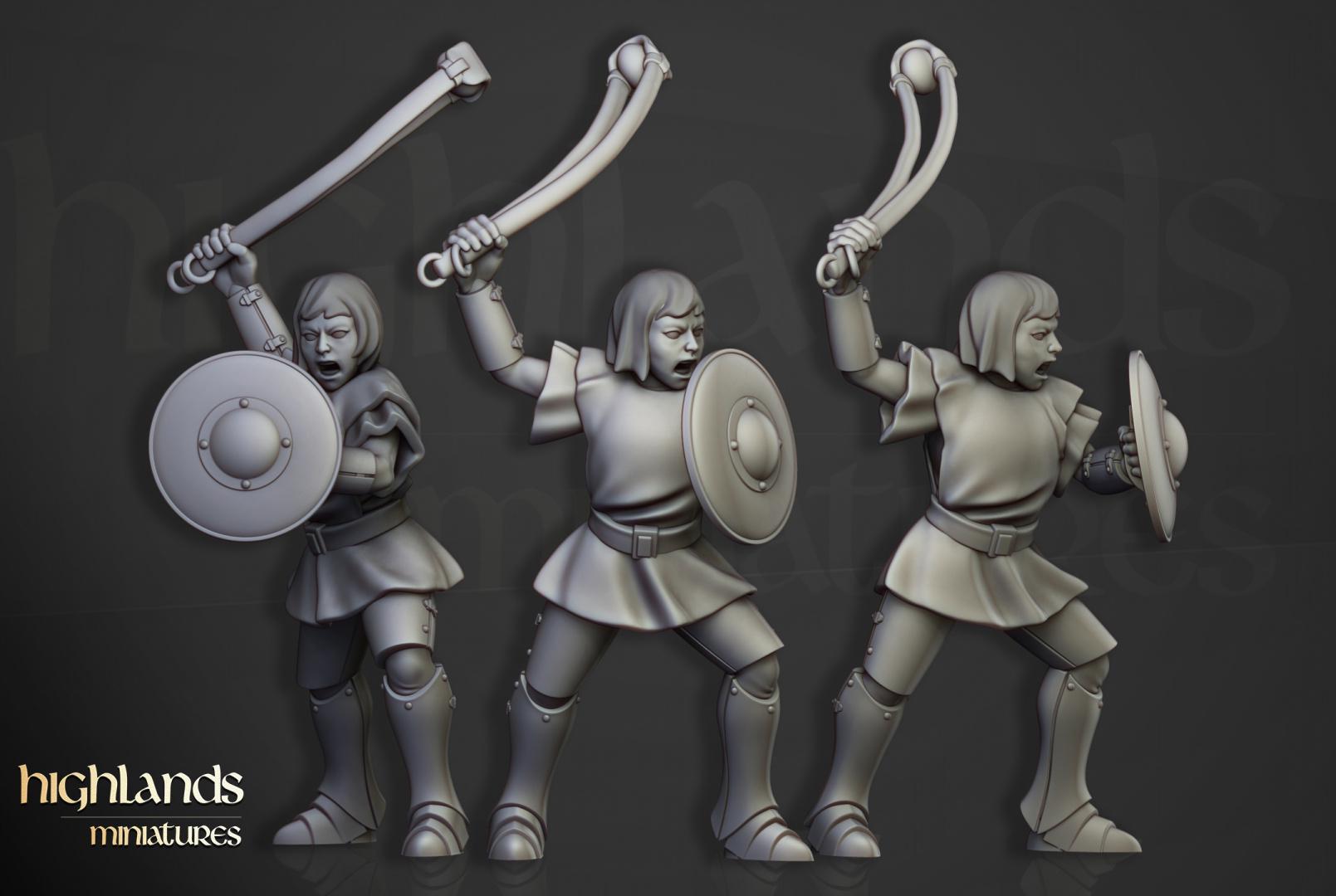 Young Sisters of Saint Helena 10 multipart models Highland Miniatures Various Scales (US tariffs are pre-paid by us)