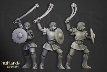 Young Sisters of Saint Helena 10 multipart models Highland Miniatures Various Scales (US tariffs are pre-paid by us)