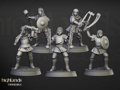 Young Sisters of Saint Helena 10 multipart models Highland Miniatures Various Scales (US tariffs are pre-paid by us)