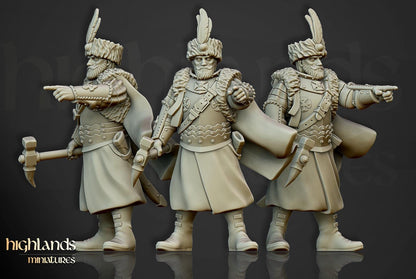 Winged Hussars on foot 10 models Highland Miniatures Various Scales (US tariffs are pre-paid by us)