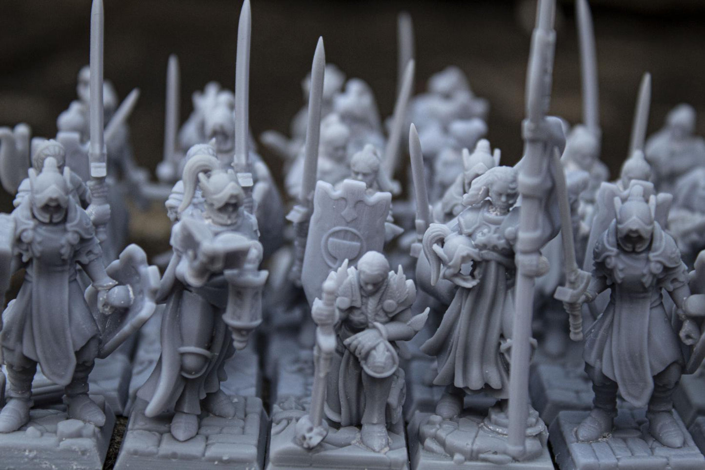 Warriors of the Lady with Command Group 10 multipart models Highland Miniatures Various Scales (US tariffs are pre-paid by us)