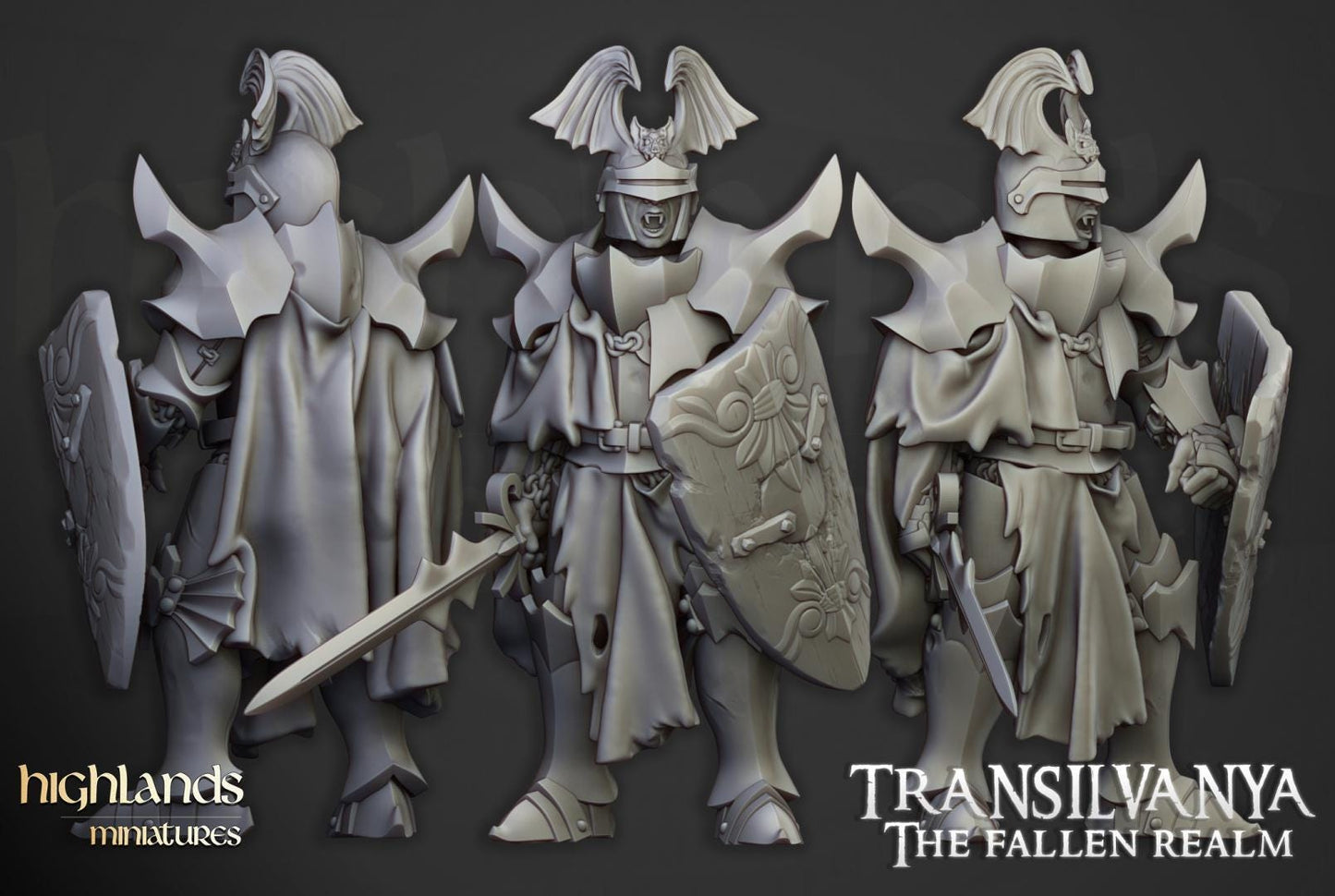 Vampire Neophytes Unit with Command Group 10 models Highland Miniatures Transilvanya Undead Various Scales (US tariffs are pre-paid by us)