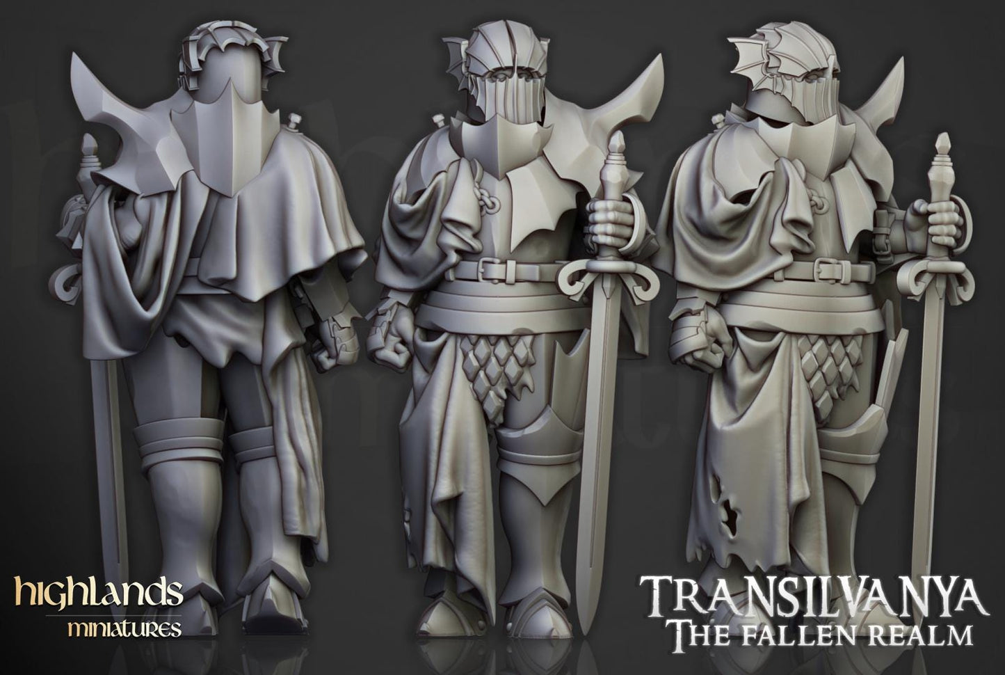 Vampire Neophytes Unit with Command Group 10 models Highland Miniatures Transilvanya Undead Various Scales (US tariffs are pre-paid by us)