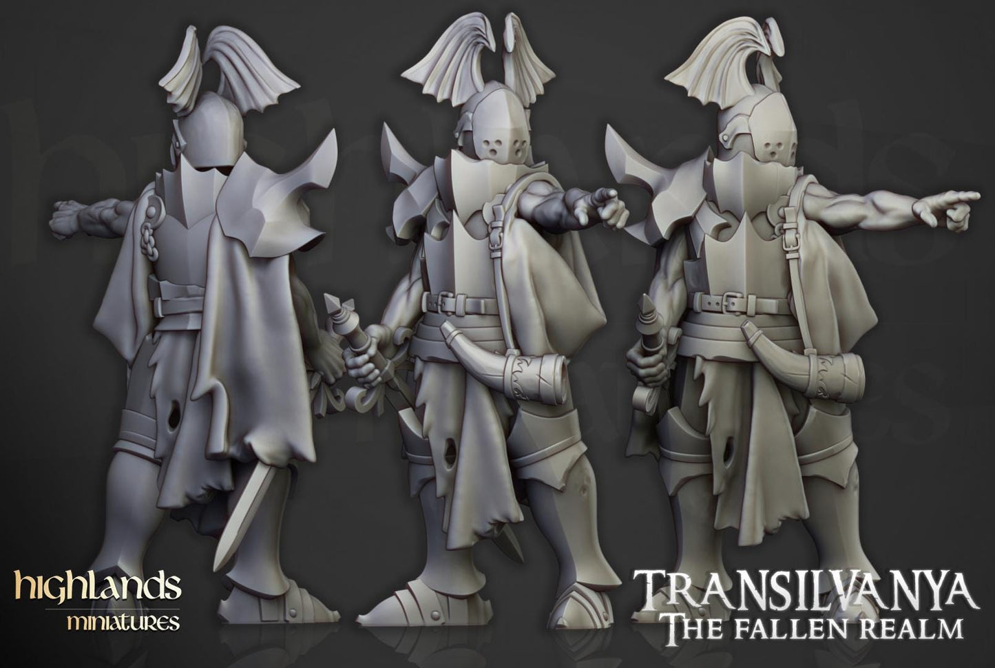 Vampire Neophytes Unit with Command Group 10 models Highland Miniatures Transilvanya Undead Various Scales (US tariffs are pre-paid by us)