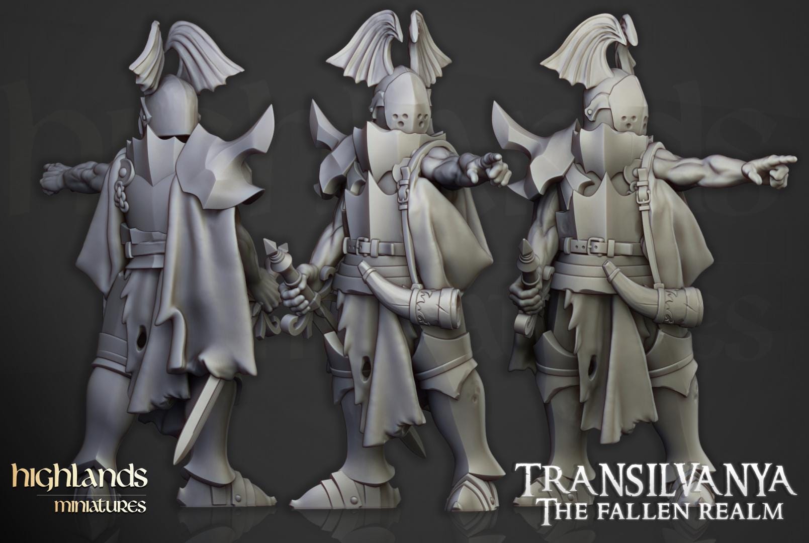 Vampire Neophytes Unit with Command Group 10 models Highland Miniatures Transilvanya Undead Various Scales (US tariffs are pre-paid by us)