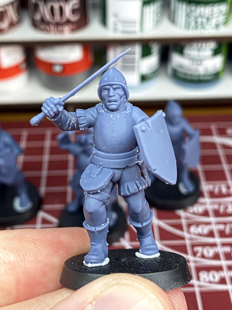 Sunland Swordsmen 10 models Highland Miniatures Various Scales (US tariffs are pre-paid by us)