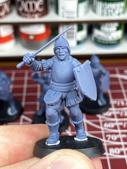 Sunland Swordsmen 10 models Highland Miniatures Various Scales (US tariffs are pre-paid by us)