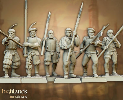 Sunland Imperial State Troops with Command Group 10 multipart models Highland Miniatures Various Scales (US tariffs are pre-paid by us)
