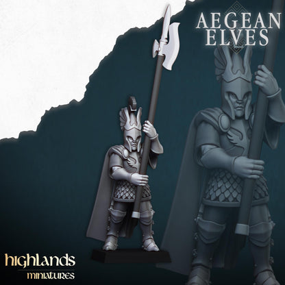 Mycenaean Guard Aegean Elves with Command Group 10 models Highland Miniatures Various Scales (US tariffs are pre-paid by us)