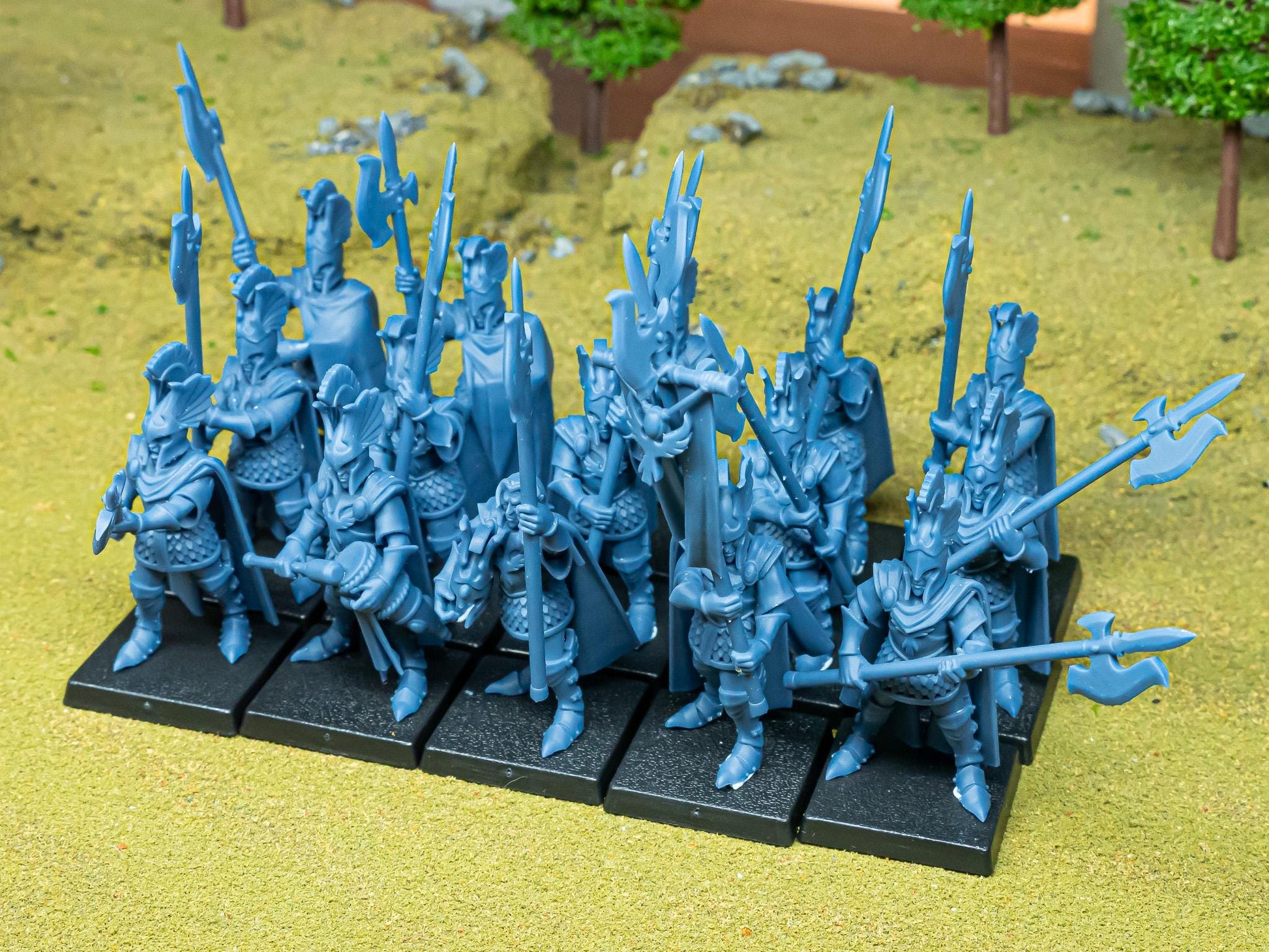 Mycenaean Guard Aegean Elves with Command Group 10 models Highland Miniatures Various Scales (US tariffs are pre-paid by us)