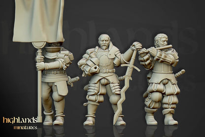 Landsknechts of Soltau with Command Group 10 models Highland Miniatures Various Scales (US tariffs are pre-paid by us)