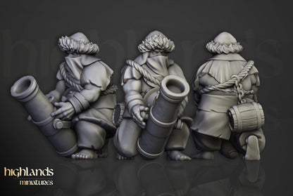 Khazarian Ogre Gunners 6 models Highland Miniatures Various Scales (US tariffs are pre-paid by us)