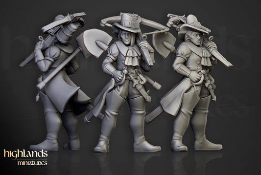 Inquisitorial Band Which Hunters 9 models Highland Miniatures Various Scales (US tariffs are pre-paid by us)