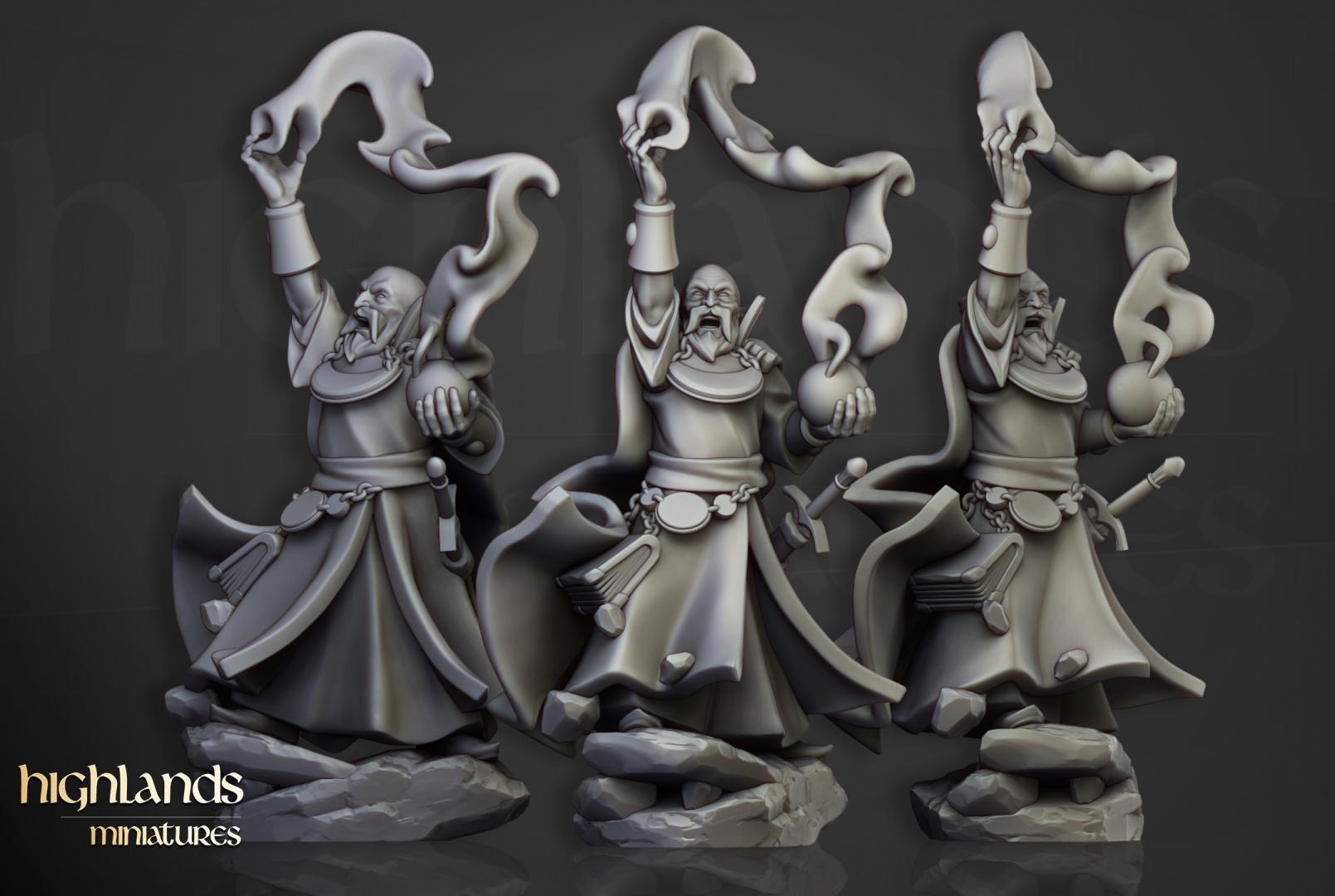 Houses of Magic Wizards Set 8 models Highland Miniatures Various Scales (US tariffs are pre-paid by us)