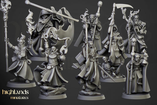Houses of Magic Wizards Set 8 models Highland Miniatures Various Scales (US tariffs are pre-paid by us)