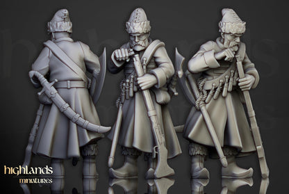 Harbor Strelcy with Command Group 10 models Highland Miniatures Various Scales (US tariffs are pre-paid by us)