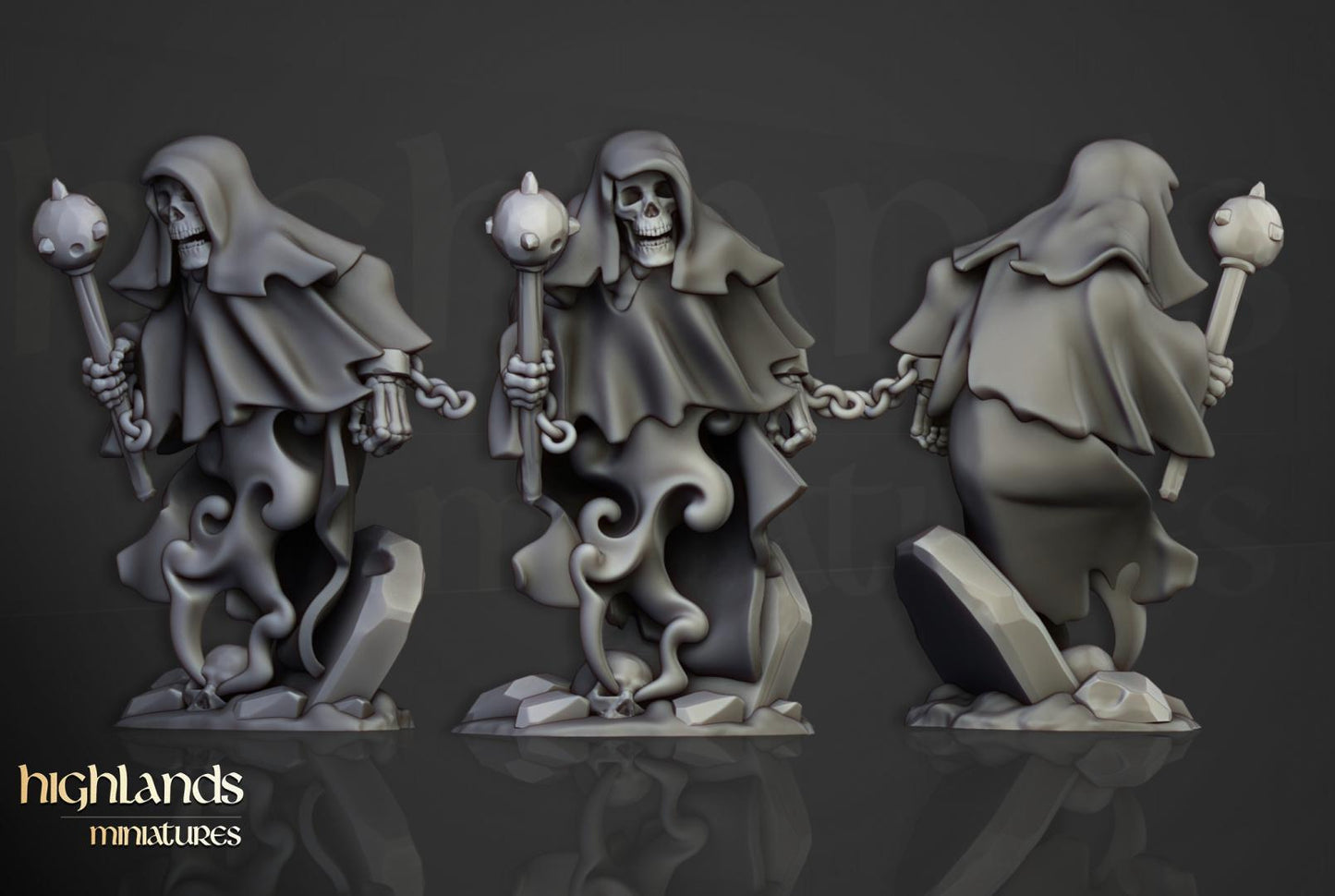 Crypt Ghosts 10 models Highland Miniatures Various Scales (US tariffs are pre-paid by us)