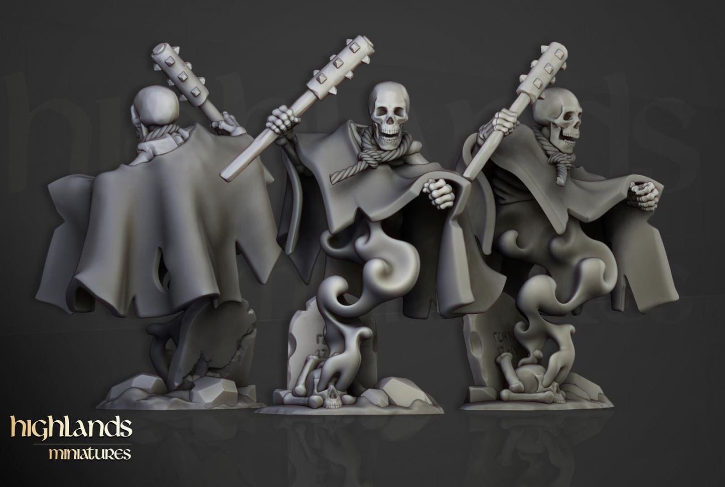 Crypt Ghosts 10 models Highland Miniatures Various Scales (US tariffs are pre-paid by us)