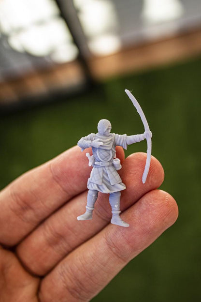 Medieval Archers Unit 10 multipart models Highland Miniatures Various Scales (US tariffs are pre-paid by us)