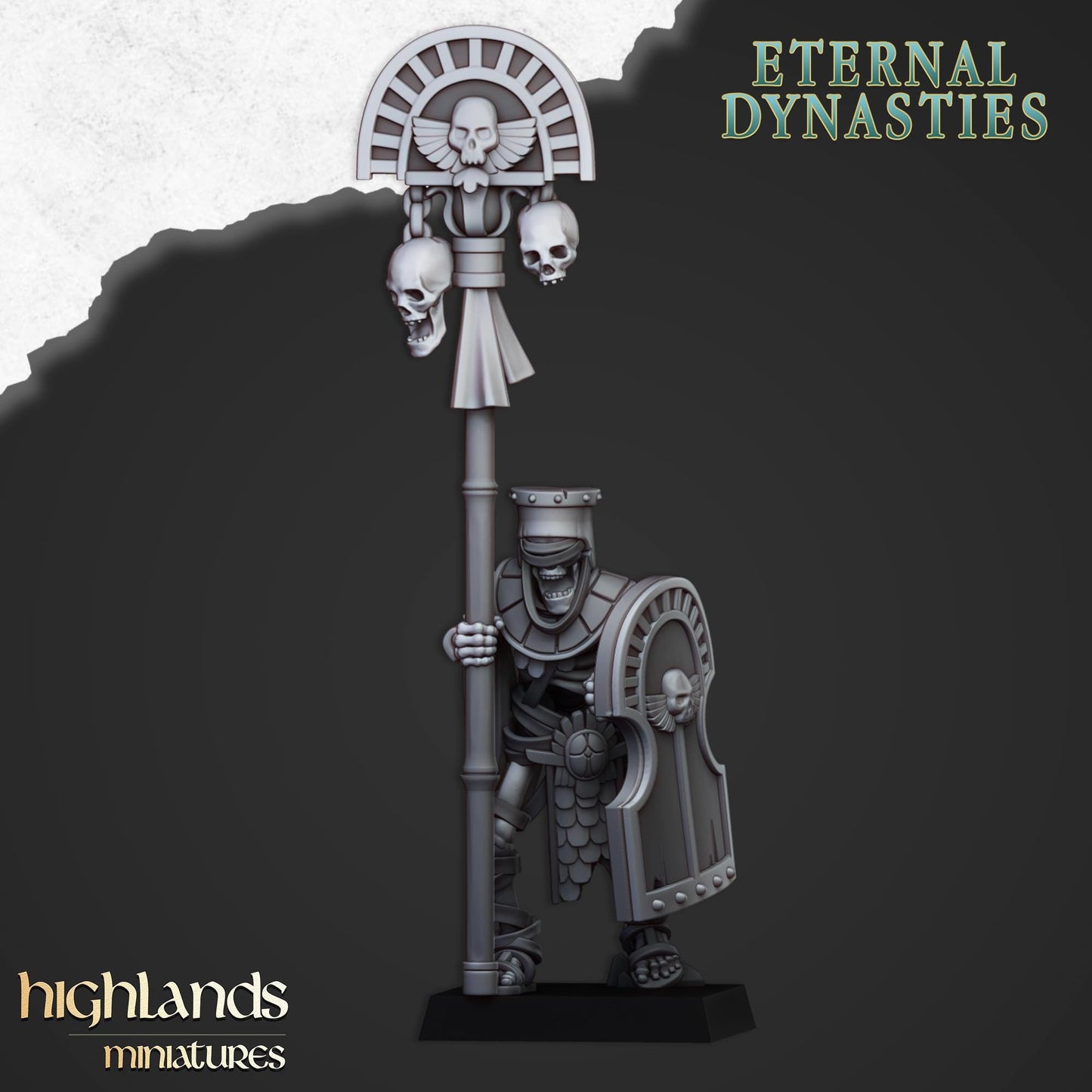 Ancient Guard with Command Group 10 models Highland Miniatures Various Scales (US tariffs are pre-paid by us)
