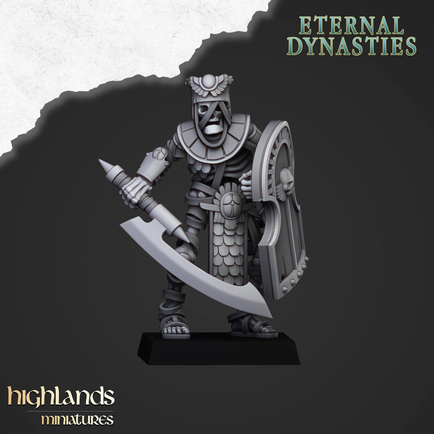 Ancient Guard with Command Group 10 models Highland Miniatures Various Scales (US tariffs are pre-paid by us)