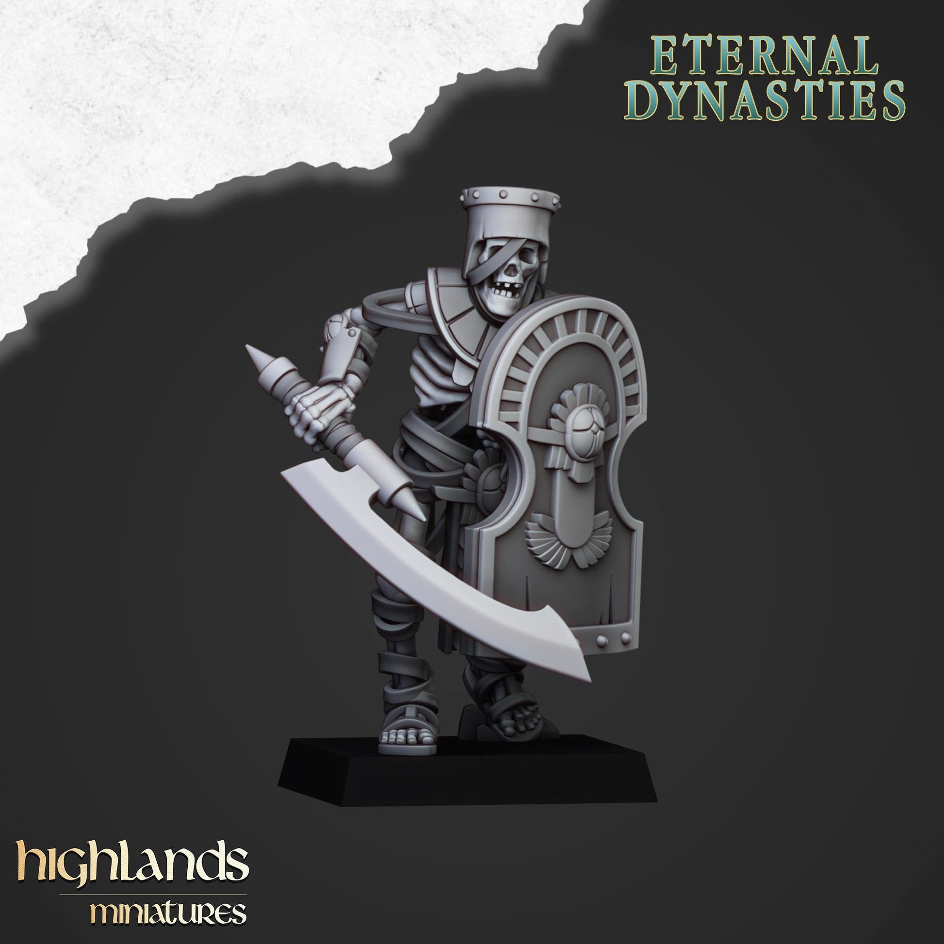 Ancient Guard with Command Group 10 models Highland Miniatures Various Scales (US tariffs are pre-paid by us)