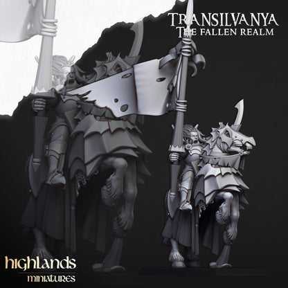 Vampire Knights with Command Group 10 models Highland Miniatures Transilvanya Undead Cavalry various scales (US tariffs are pre-paid by us)