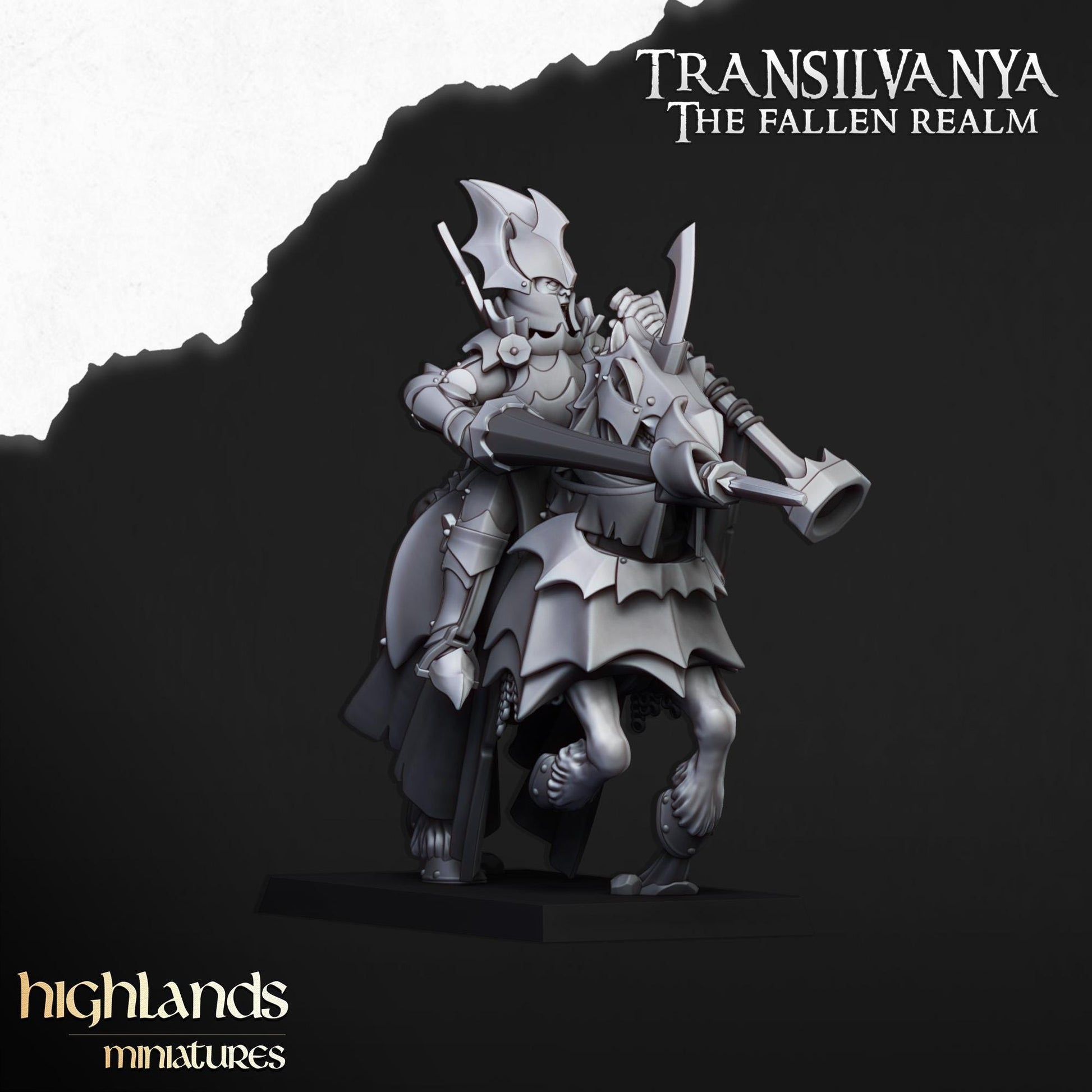 Vampire Knights with Command Group 10 models Highland Miniatures Transilvanya Undead Cavalry various scales (US tariffs are pre-paid by us)