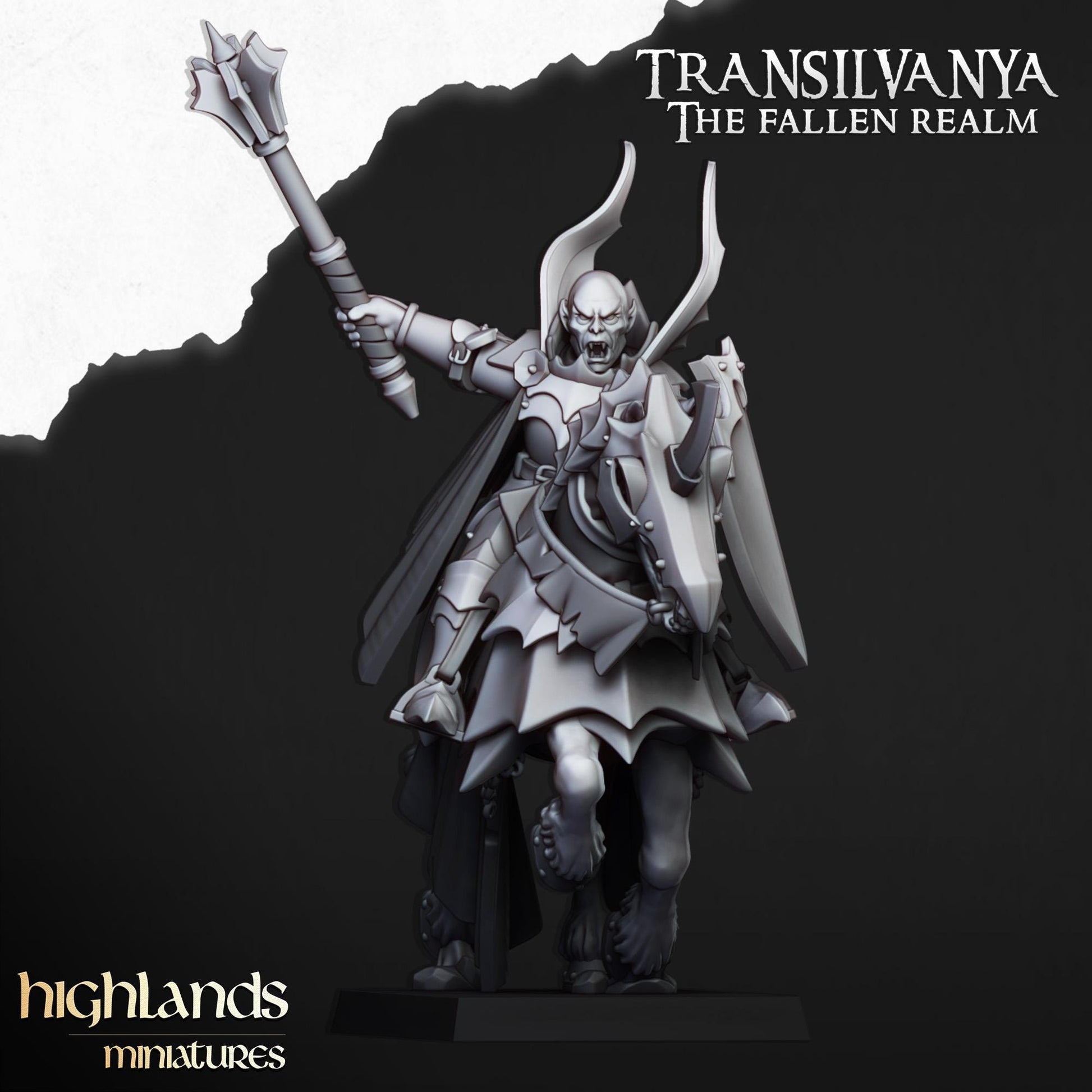 Vampire Knights with Command Group 10 models Highland Miniatures Transilvanya Undead Cavalry various scales (US tariffs are pre-paid by us)