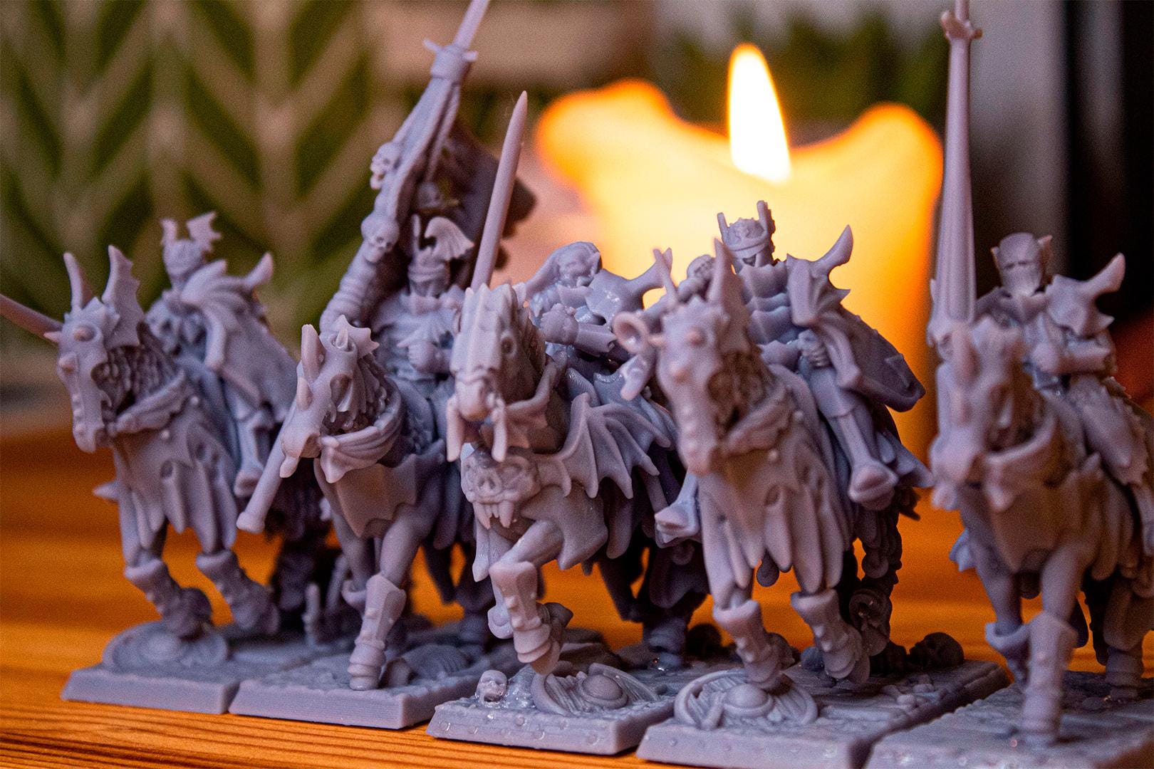 Vampire Knights with Command Group 10 models Highland Miniatures Transilvanya Undead Cavalry various scales (US tariffs are pre-paid by us)