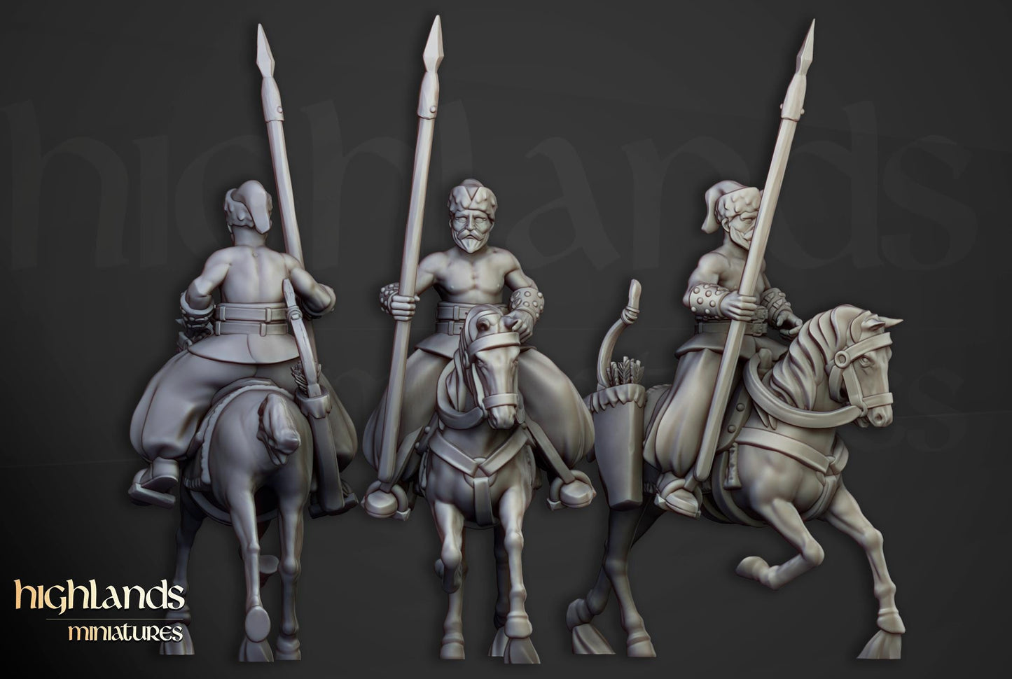 Cossacks Light Cavalry 10 multipart models Highland Miniatures Cavalry various scales (US tariffs are pre-paid by us)
