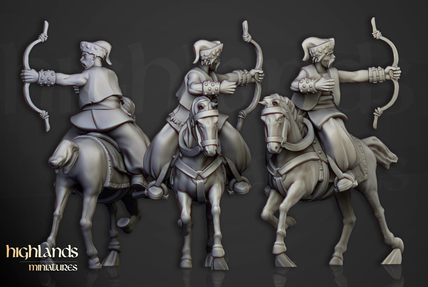 Cossacks Light Cavalry 10 multipart models Highland Miniatures Cavalry various scales (US tariffs are pre-paid by us)