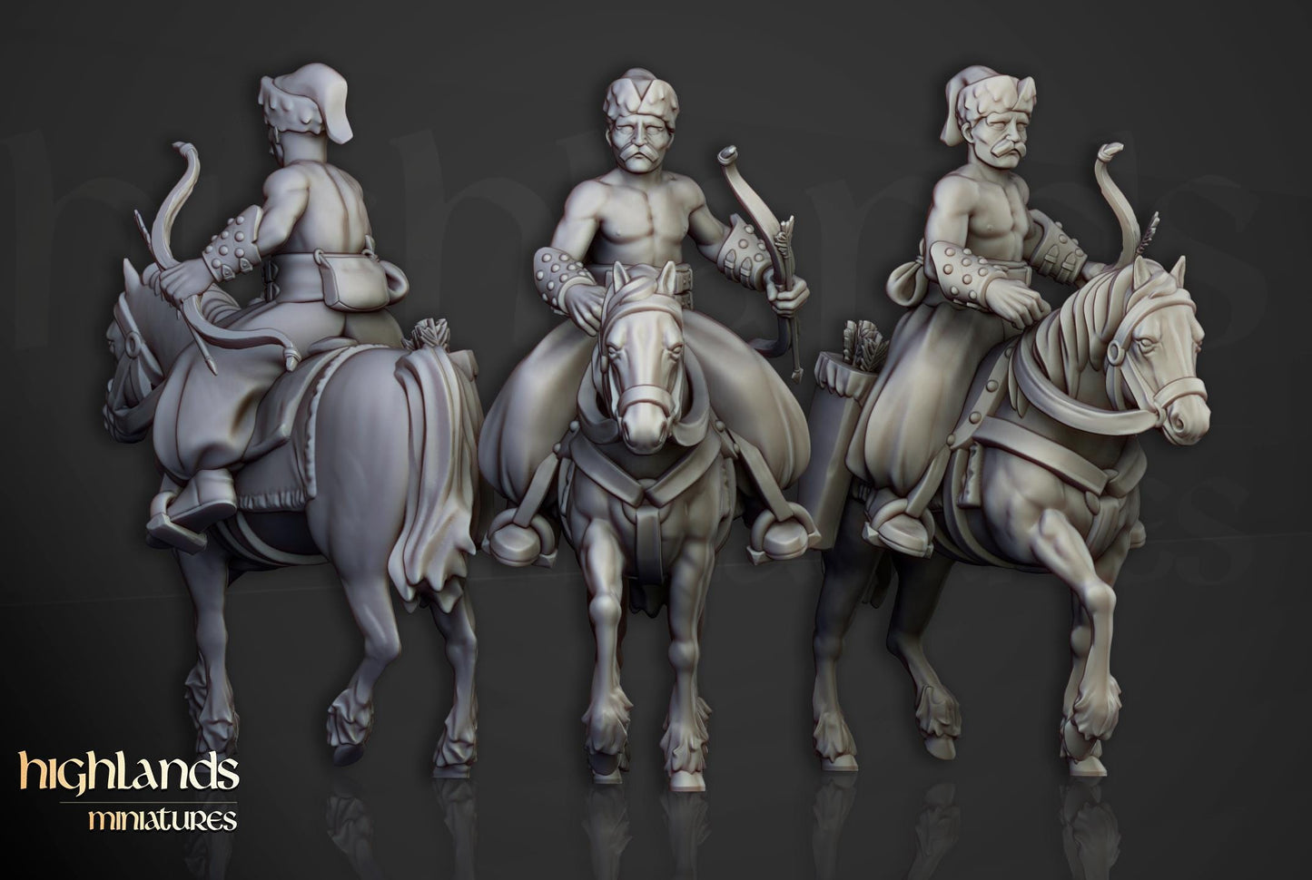 Cossacks Light Cavalry 10 multipart models Highland Miniatures Cavalry various scales (US tariffs are pre-paid by us)