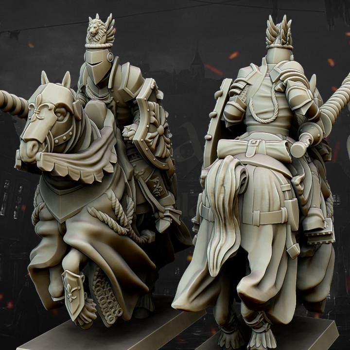 Heavy Cavalry with Command Group 10 models Highland Miniatures Cavalry various scales (US tariffs are pre-paid by us)